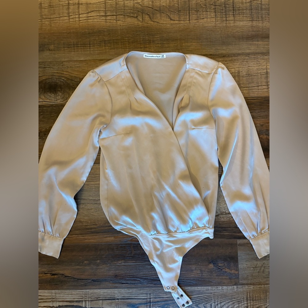 Abercrombie & Fitch Beige Bodysuit